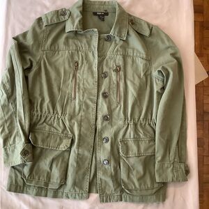 Style‎ and Co Utility Jacket for Women Green Button Size Large